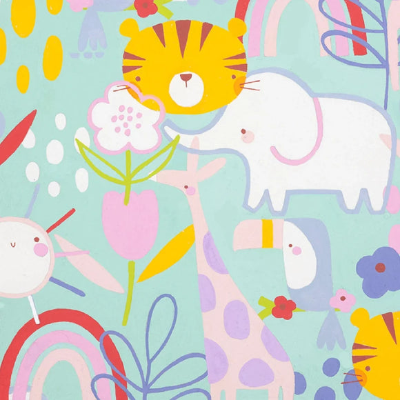 Tessuto Sunshine Safari Cotone Americano