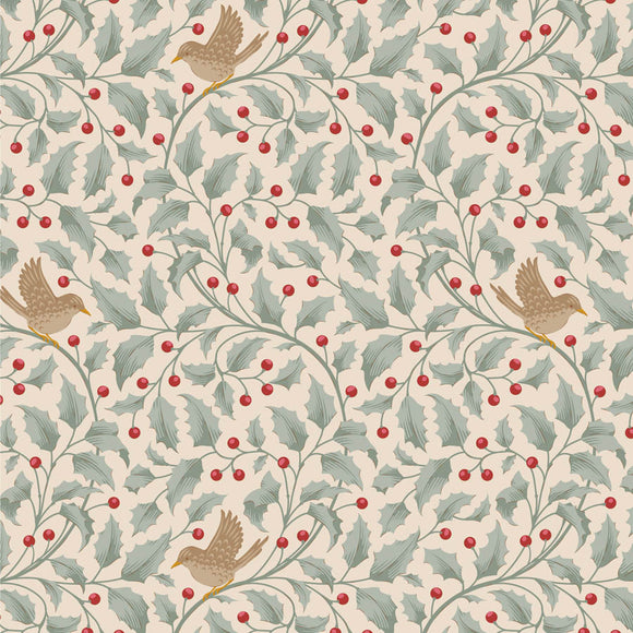 Tessuto Cotone Americano Tilda Merry Little Christmas Holly