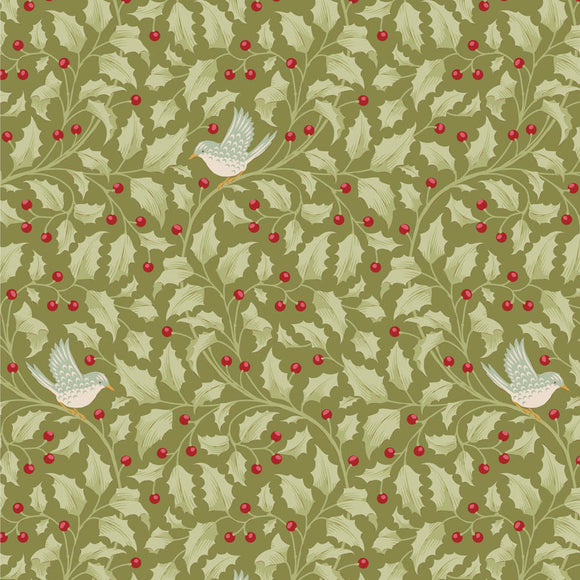 Tessuto Cotone Americano Tilda Merry Little Christmas Holly