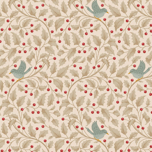 Tessuto Cotone Americano Tilda Merry Little Christmas Holly