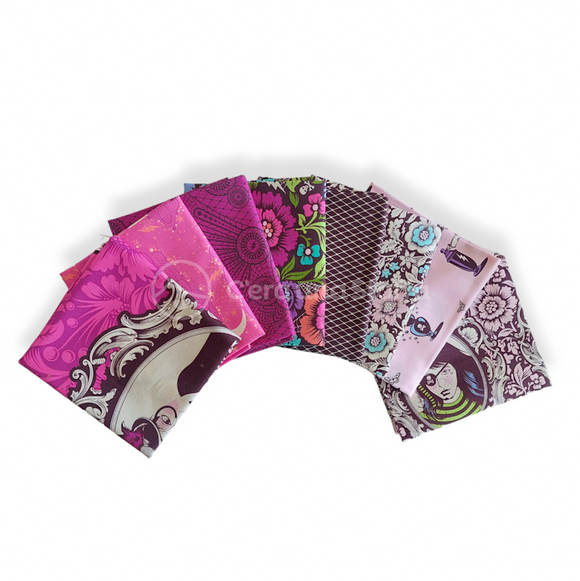 Tula Pink Nightshade Dejà Vù 8 Fat Quarter Bundle