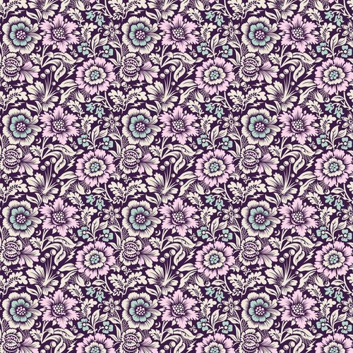 Tula Pink Nightshade Dejà Vù Mini Spider Blossom