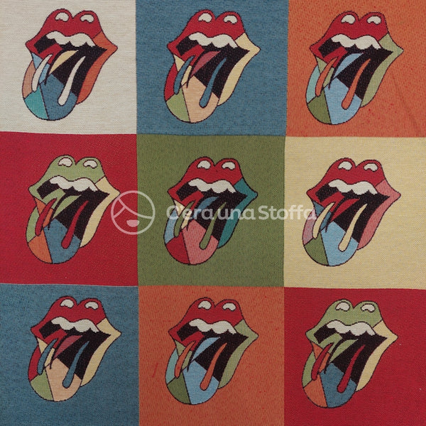 Pannello Tessuto Gobelin Rolling Stones Warhol