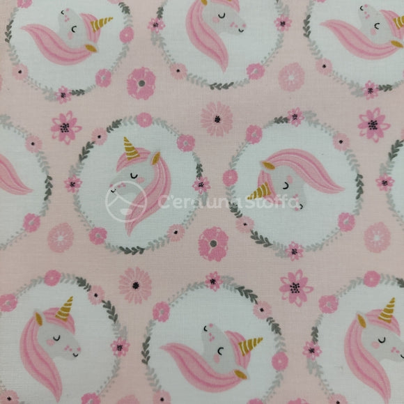 Tessuto Cotone Unicorni