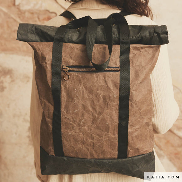 Cartamodello Digitale Zaino A18 Tessuto Washable Kraft Paper