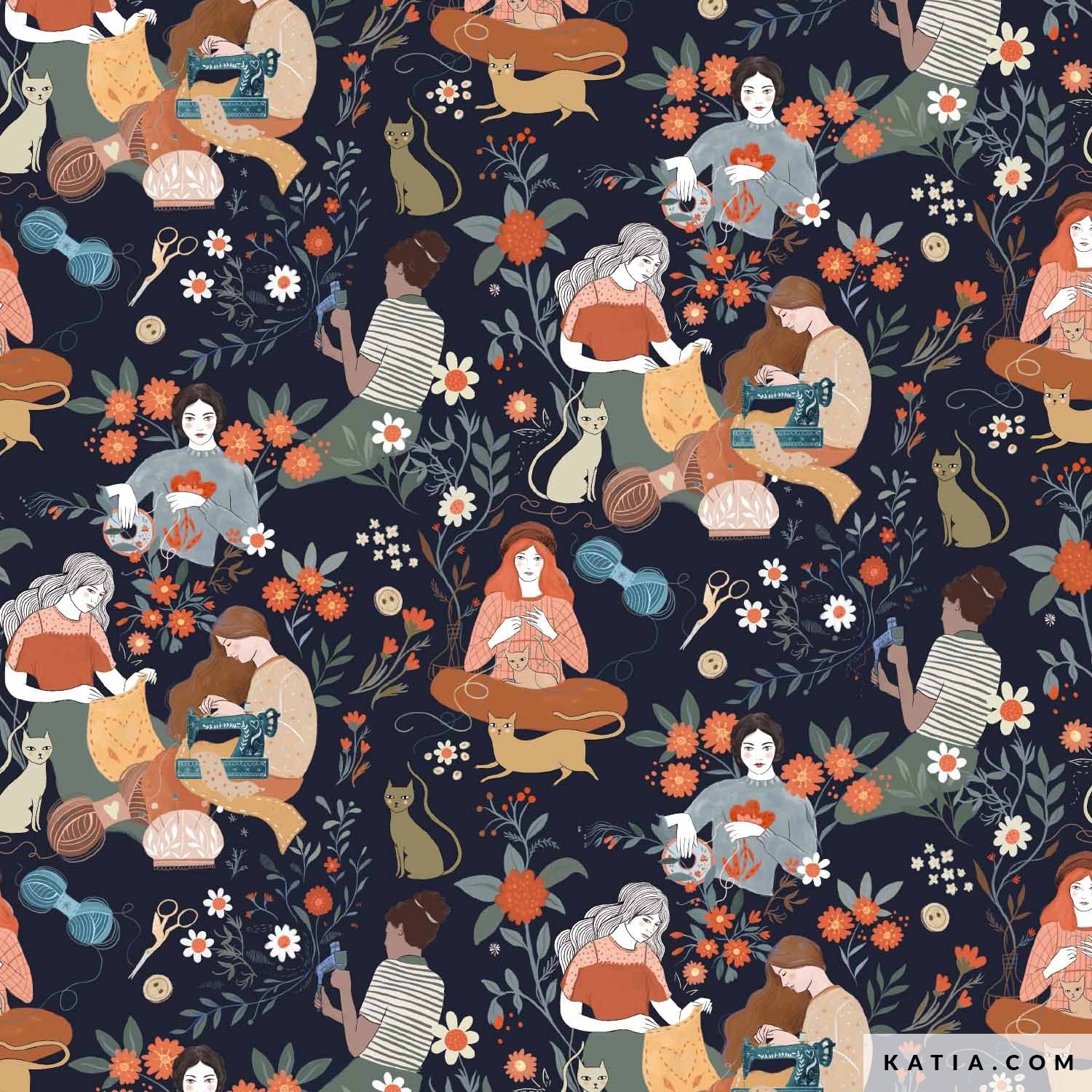 Tessuto Popeline In Cotone Poplin Flower Vacances - Primavera / Estate - Foto 9