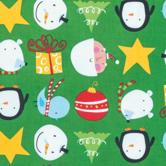 Tessuto Natale Christmas Cuties Cotone Americano