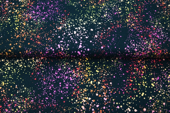 Tessuto Felpa Estiva Schizzi Vernice