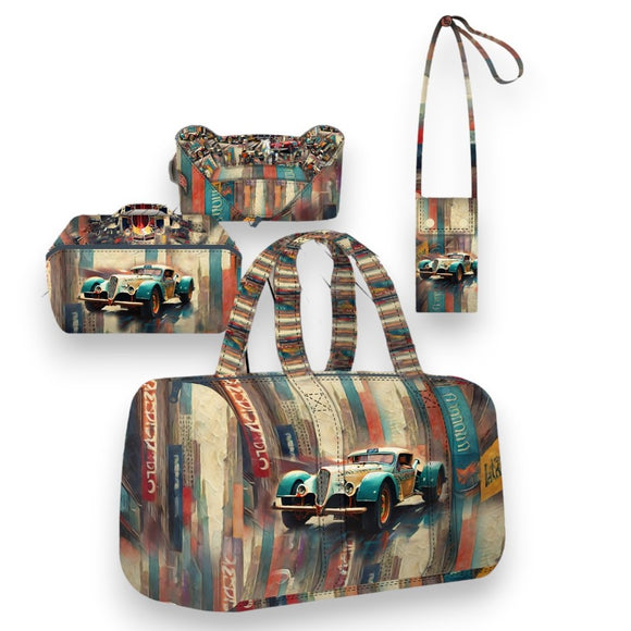 Tessuto Canvas Pannello Borsone-Beauty-Portacellulare Automobili