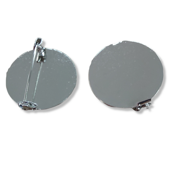 Base Spilla Tonda Da Incollo 25mm
