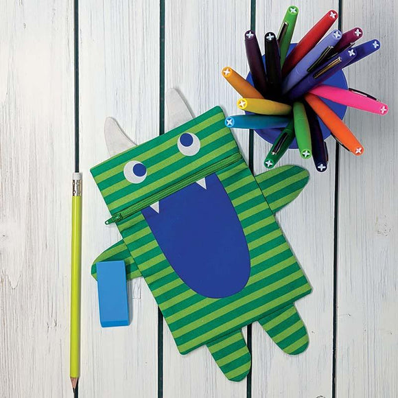 Cotone Americano Pannello Monster Zip Pouch