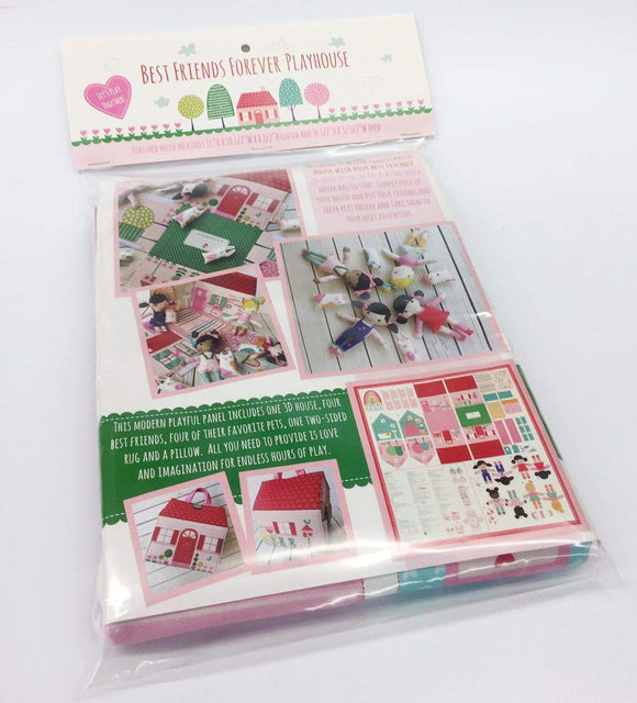 Cotone Americano Pannello Gioco Best Friends Forever Playhouse - Casa Bambole
