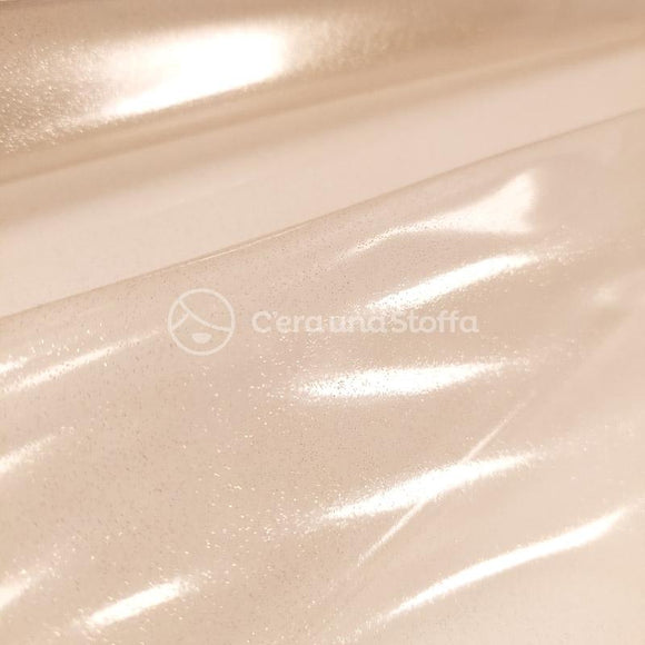 Tessuto PVC Trasparente Glitter