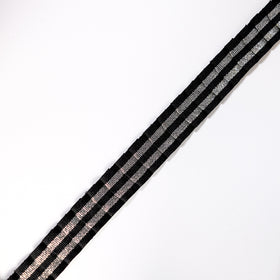 Passamaneria Bordo Pieghe Righe Lurex