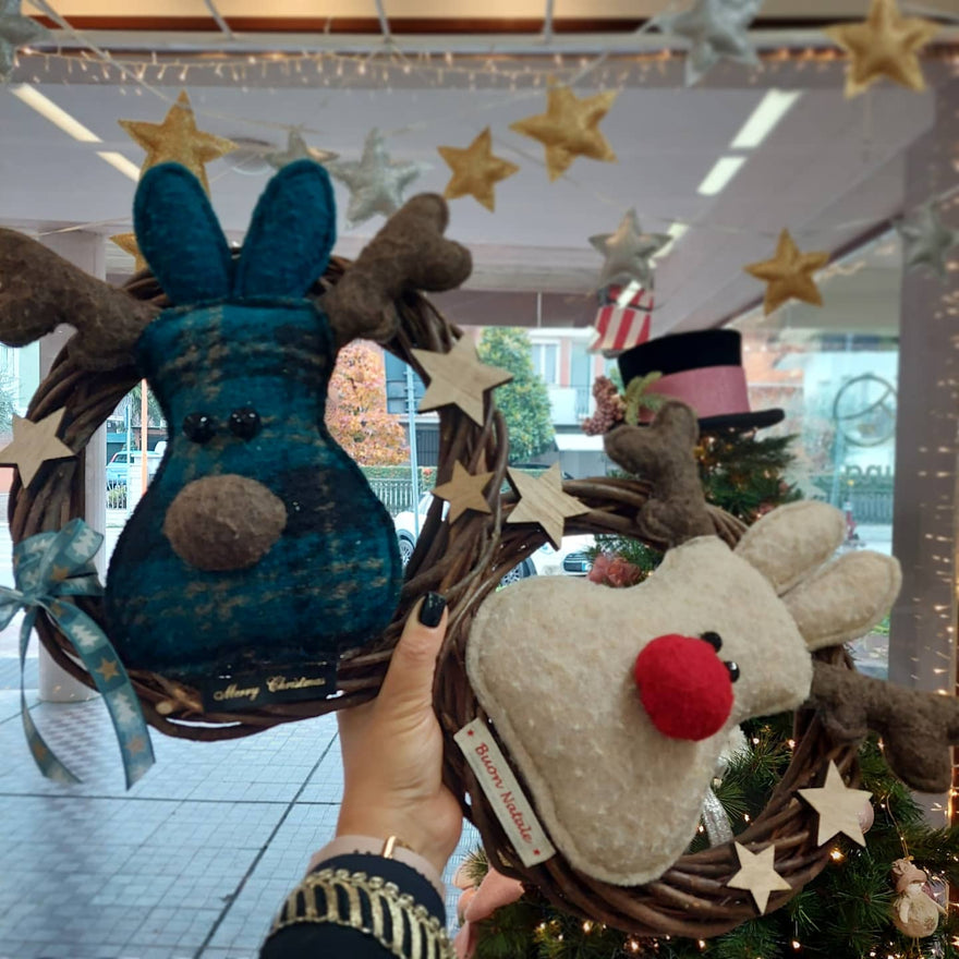 Ghirlanda Renna Rudopf Fuoriporta