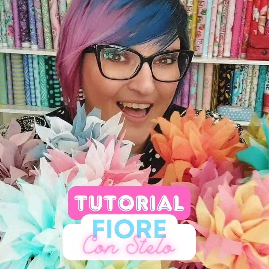 Tutorial Fiore in tulle con Stelo 🌸