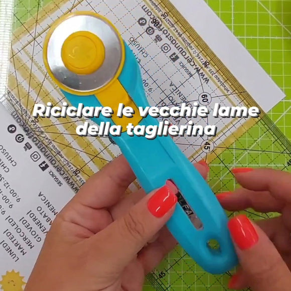 Come Riciclare le vecchie lame della taglierina (rotary cutter)