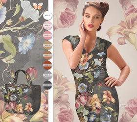 Jersey Pannello Allover Fiori Rampicanti - 0