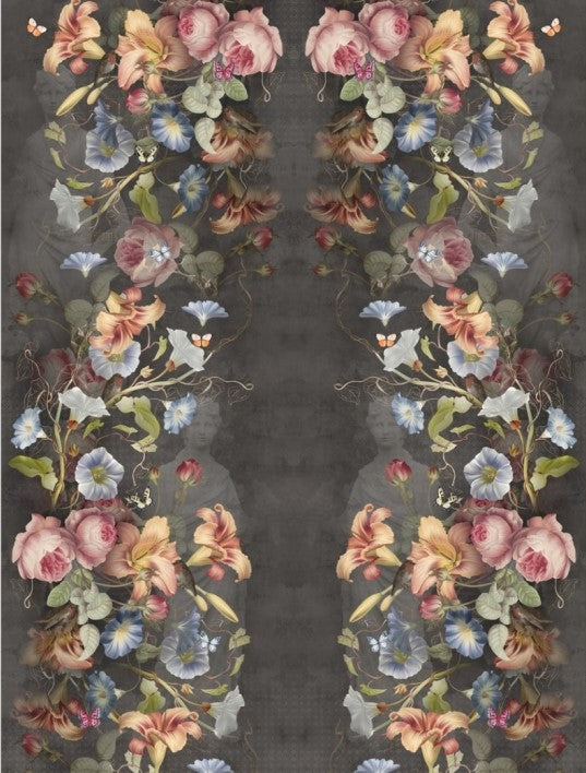 Jersey Pannello Allover Fiori Rampicanti