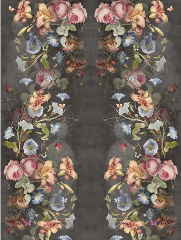 Jersey Pannello Allover Fiori Rampicanti