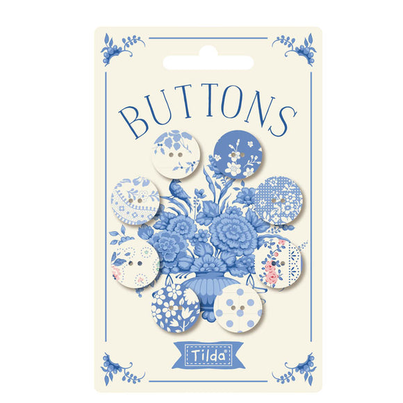 Tilda Buttons Something Blue Light 16mm e 20mm