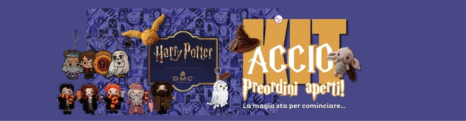 Accio kit preordini aperti dmc amigurumi punto croce banner