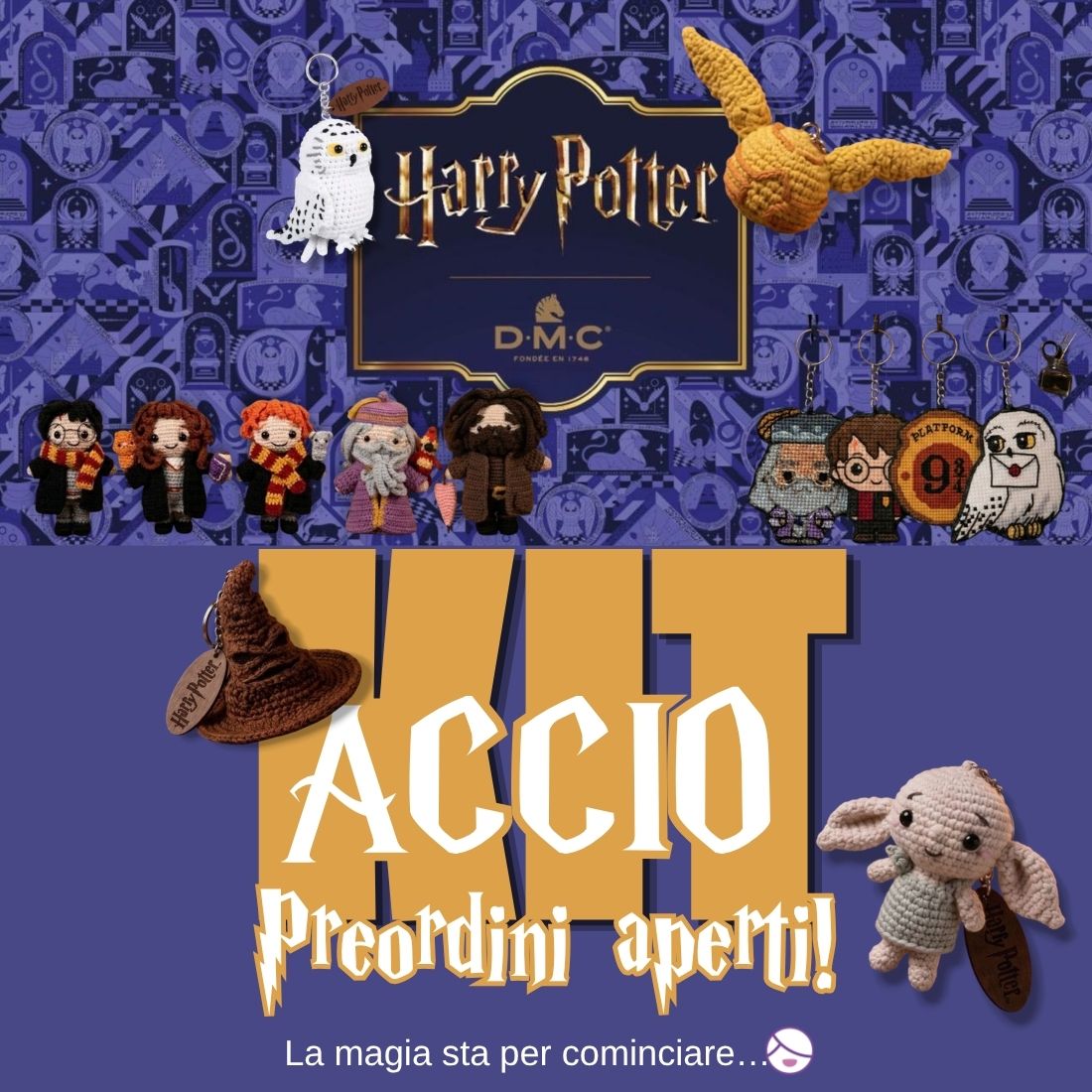 Accio kit preordini aperti dmc amigurumi punto croce