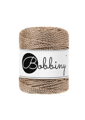 Filati Bobbiny Macrame Metallic Cord 3mm 50m