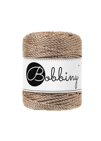 Filati Bobbiny Macrame Metallic Cord 3mm 50m