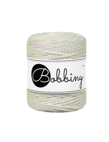 Filati Bobbiny Macrame Metallic Cord 3mm 50m - 0