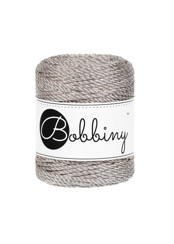 Filati Bobbiny Macrame Metallic Cord 3mm 50m