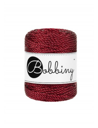Acquista red Filati Bobbiny Macrame Metallic Cord 3mm 50m