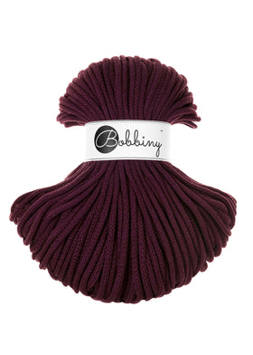 Acquista burgundy Filati Bobbiny Braided Cord 5mm 100m