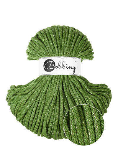 Acquista shiny-moss-green Filati Bobbiny Braided Cord 5mm 100m