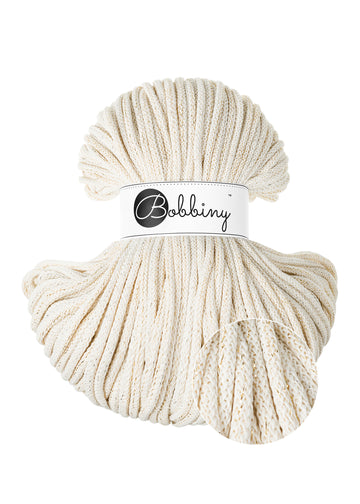 Acquista shiny-natural Filati Bobbiny Braided Cord 5mm 100m