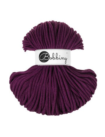 Acquista aubergine Filati Bobbiny Braided Cord 5mm 100m