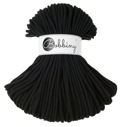 Acquista black Filati Bobbiny Braided Cord 5mm 100m