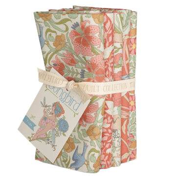 Tessuto Cotone Americano Tilda Songbird Bundle Coral