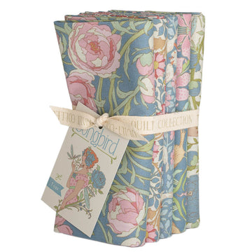 Tessuto Cotone Americano Tilda Songbird Bundle Blu