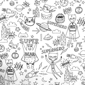 Cotone Da Colorare Superhero