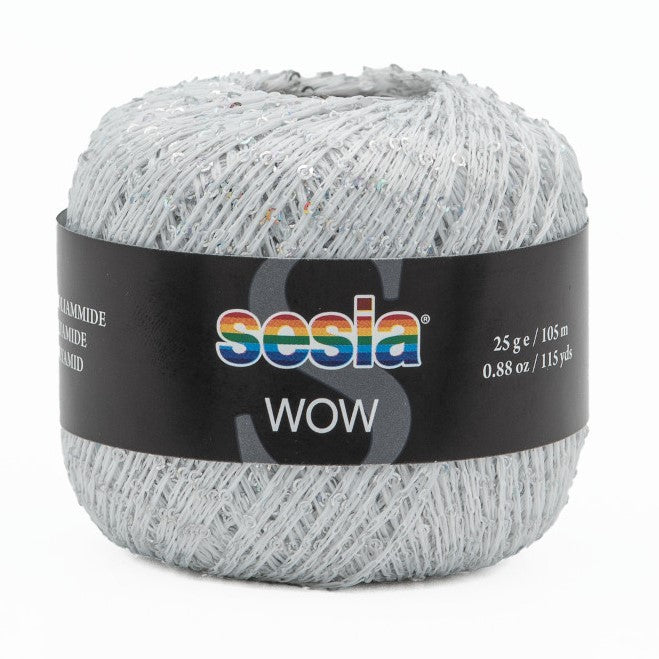 Acquista 0051-bianco Filati Sesia Wow Paillettes