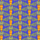 Tessuto Cotone Americano  Vegetable Patch Carrot-1