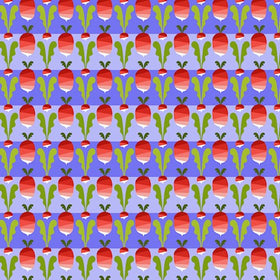 Tessuto Cotone Americano  Vegetable Patch Radish