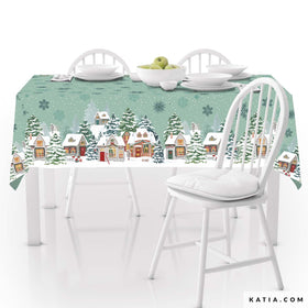 Katia Fabrics Tessuto Natale Xmas Popeline Xmas Landscape - 0