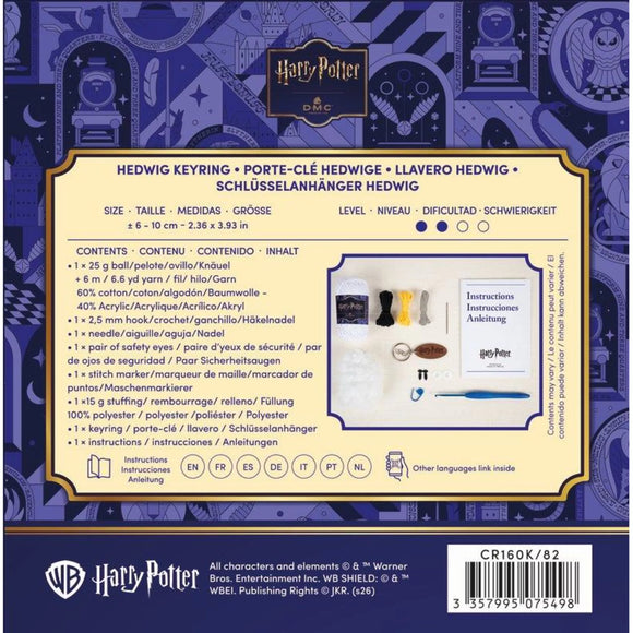 Kit Amigurumi DMC Harry Potter – Portachiavi Edvige all’uncinetto
