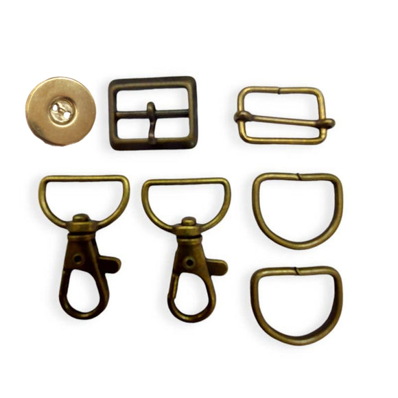 Kit Accessori Metallo Per Borsa Montone