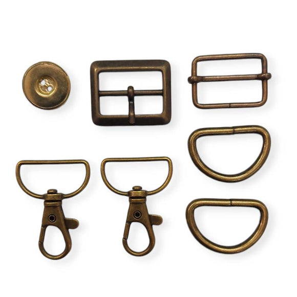 Kit Accessori Metallo Per Borsa Montone 25mm