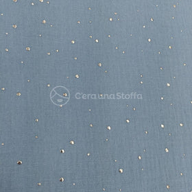 Acquista azzurro Mussola Strass