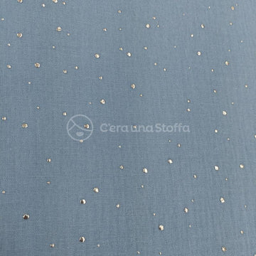 Acquista azzurro Mussola Strass