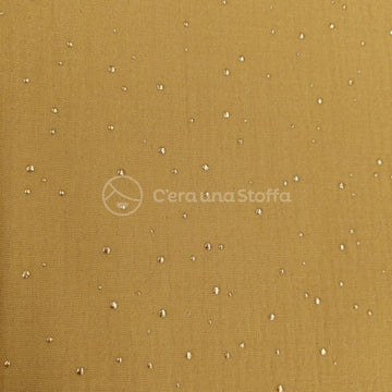 Acquista giallo-senape Mussola Strass